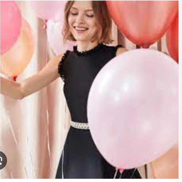 kate spade pearl crystal black mikado dress size 8 like new no tags - Picture 4 of 15